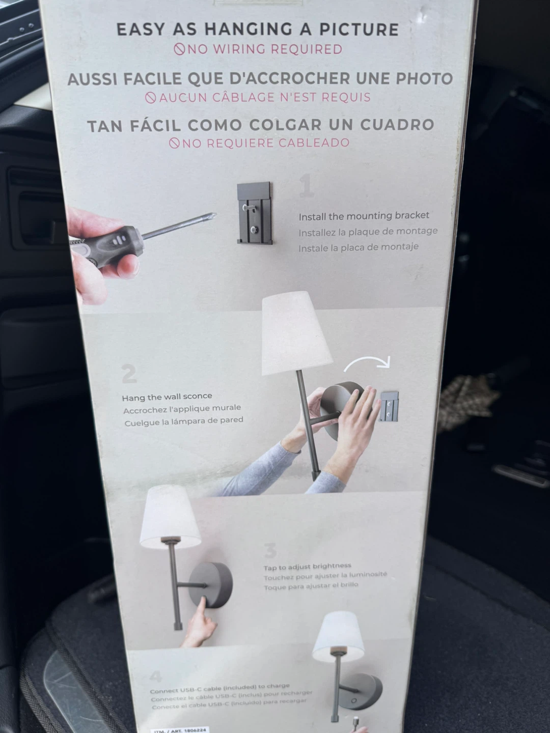 Globe Electric Rechargeable Wall Sconces - 2 Pack - photo 2