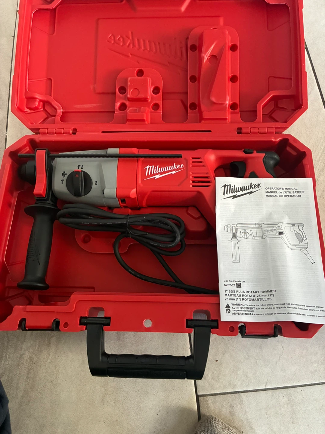 Milwaukee 1" SDS Plus Rotary Hammer 5262-21 - photo 2
