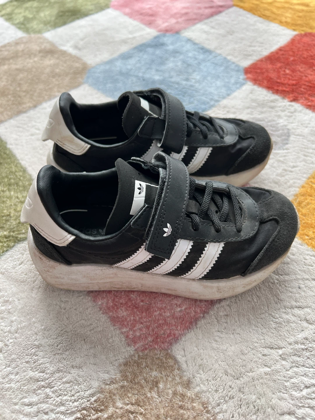 Two pairs of kids Adidas sneakers size 12. - photo 2