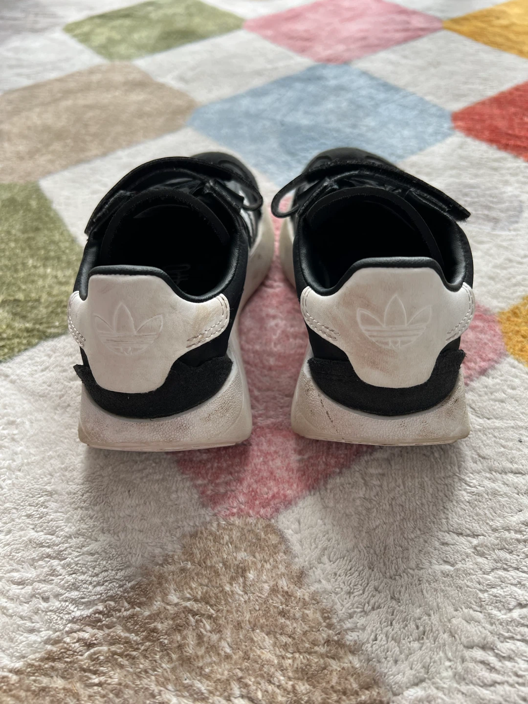 Two pairs of kids Adidas sneakers size 12. - photo 3
