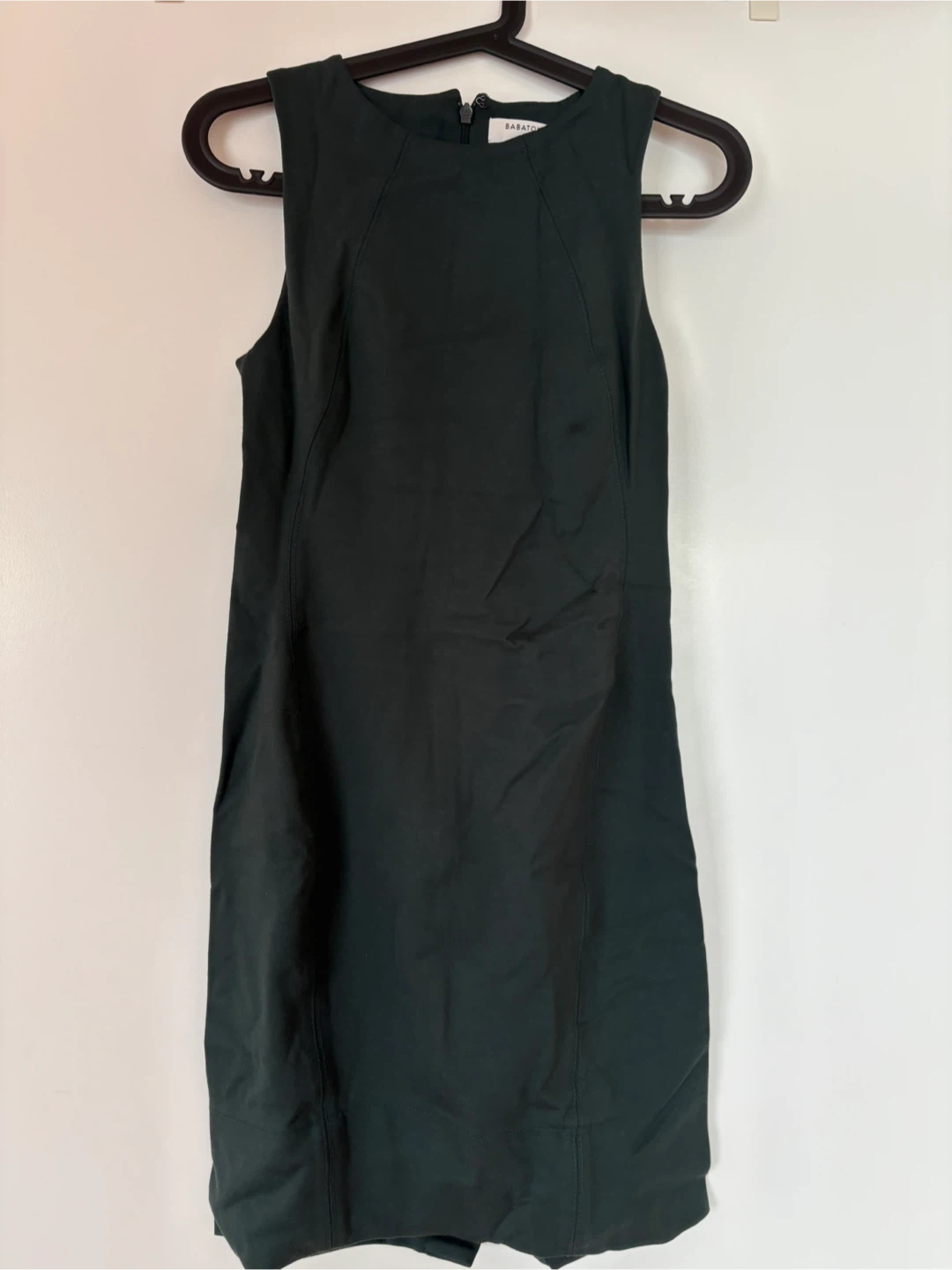 Babaton Dark Green Sleeveless Dress