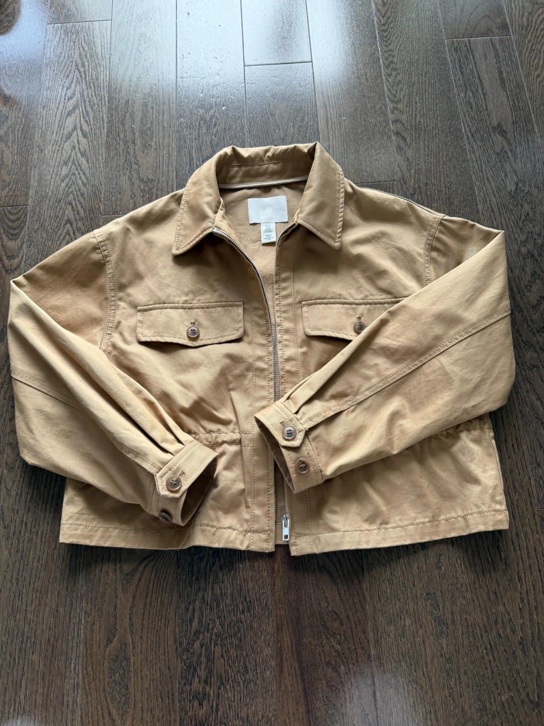 H&M Tan Zip-Up Jacket