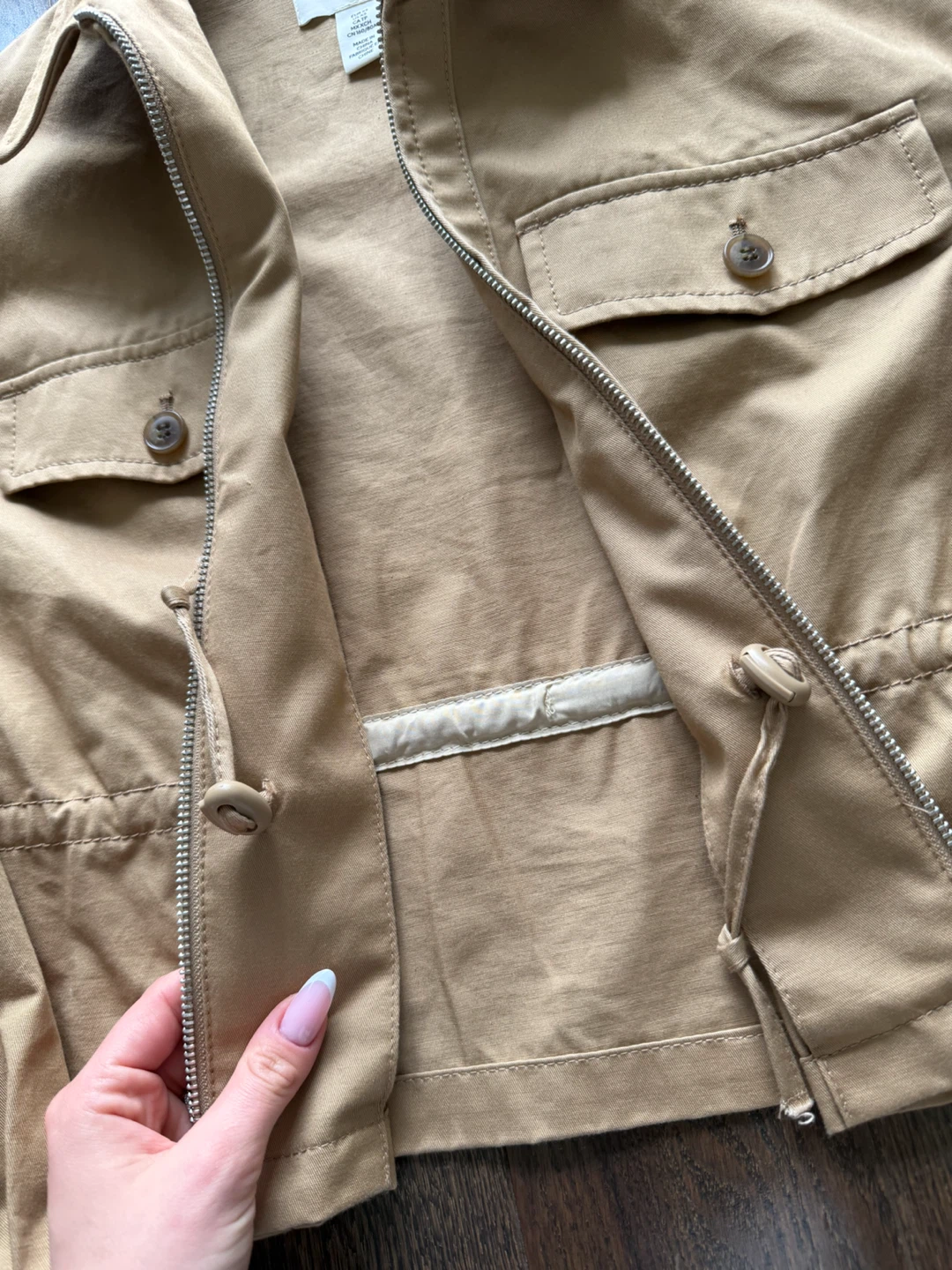 H&M Tan Zip-Up Jacket - photo 3