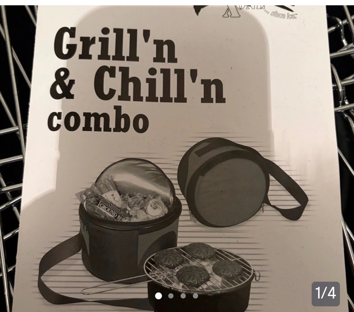 Grill'n & Chill'n portable BBQ and cooler combo