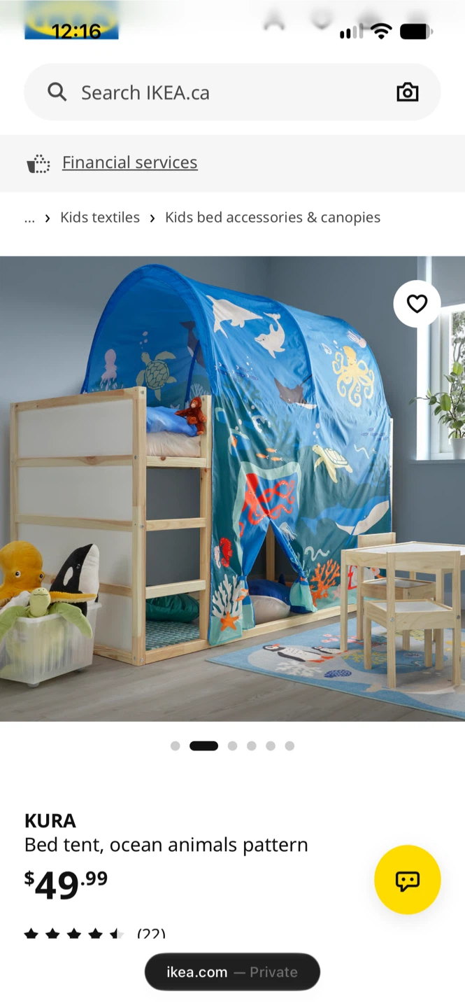 Kids bed tent