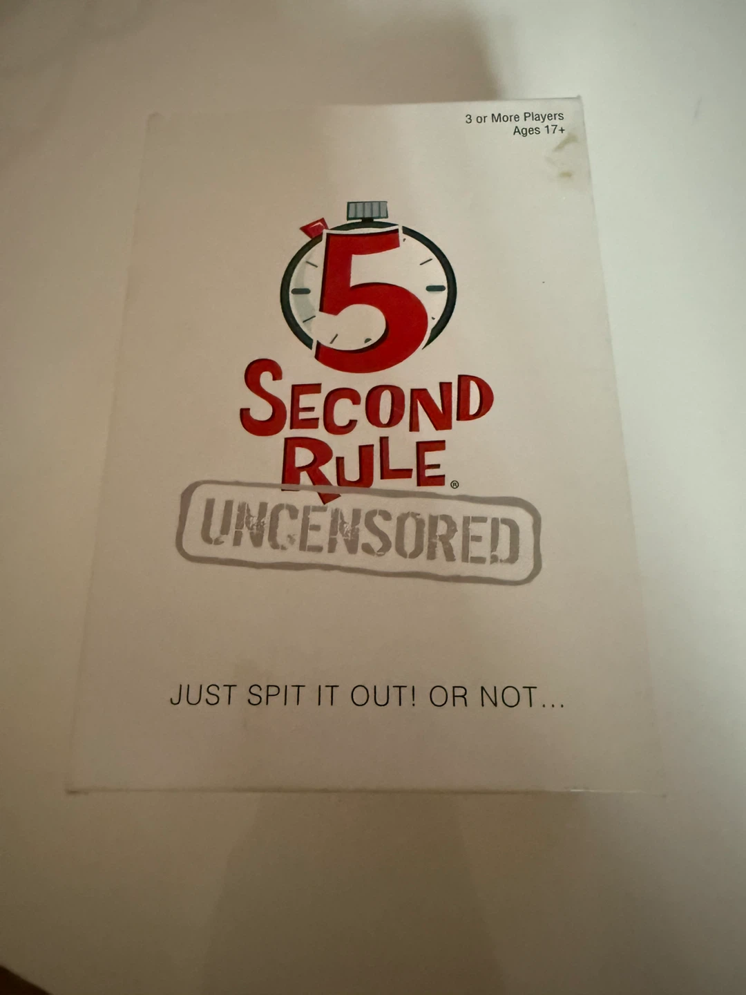 5 Second Rule Uncensored Card Game