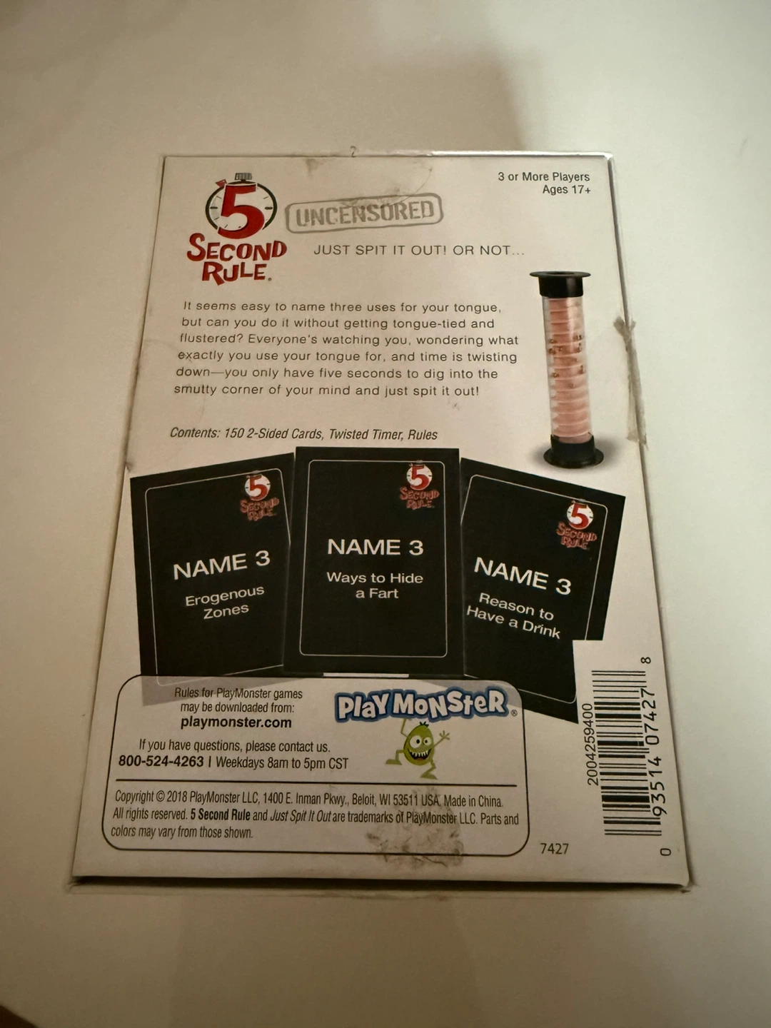 5 Second Rule Uncensored Card Game - photo 2