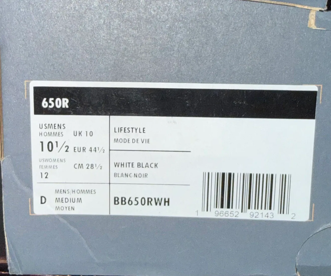 New Balance 650R White Black Sneakers - photo 3