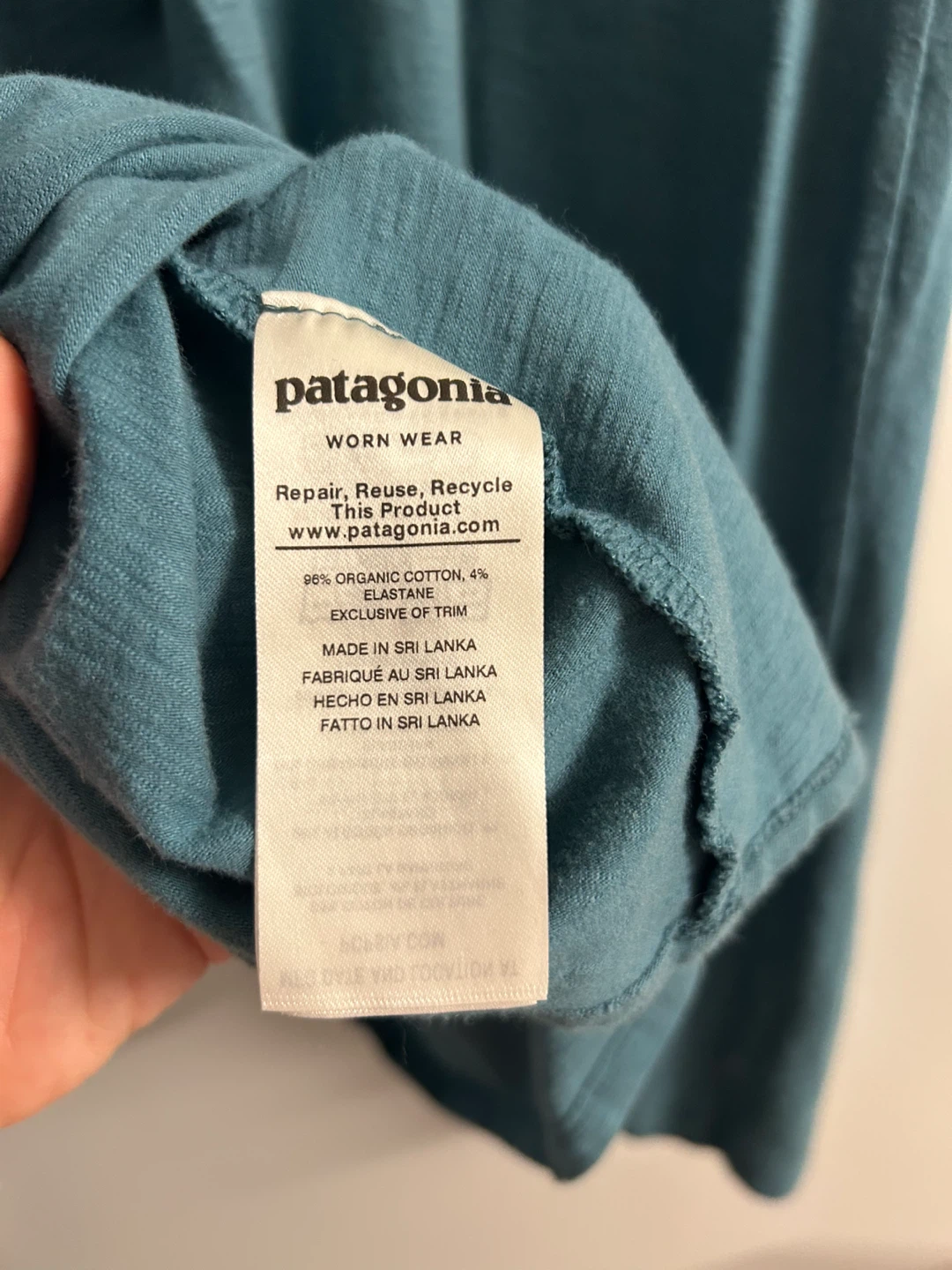 Patagonia cotton dress size small - teal - photo 3