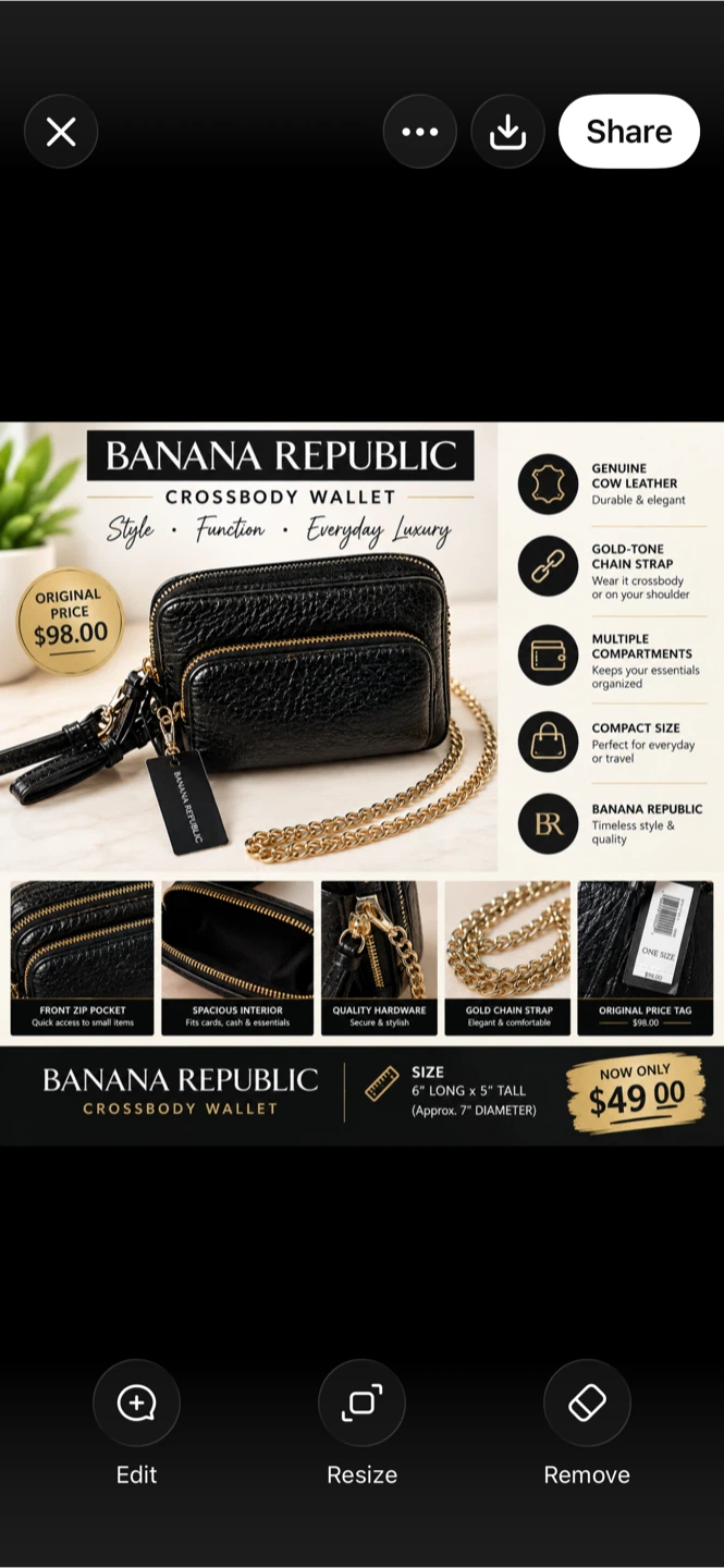 Banana Republic Crossbody Wallet