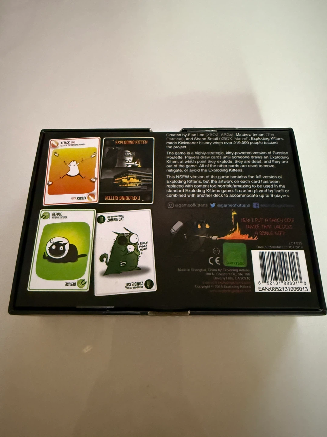 Exploding Kittens: NSFW Edition Card Game - photo 2
