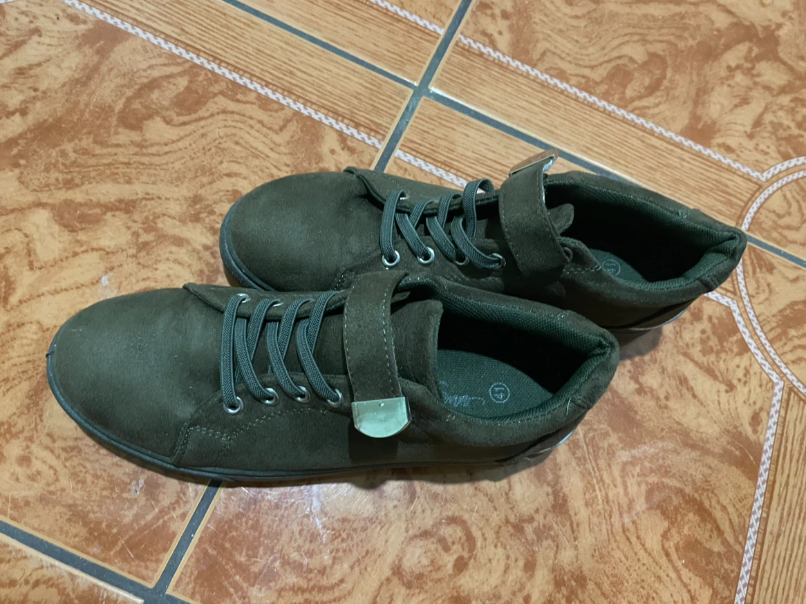Olive Green Sneakers for women US Size 8