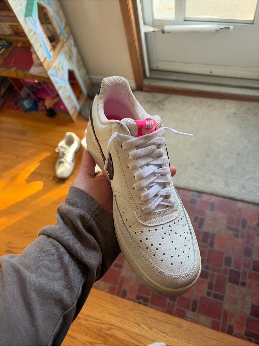 Nike Court Vision Low White Sneakers - photo 4