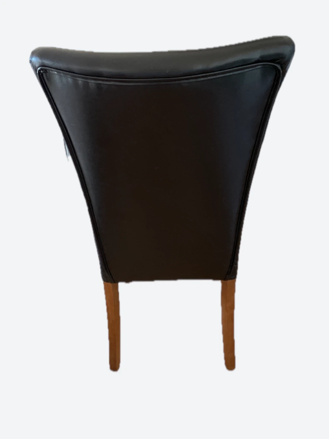 Dark Brown Faux Leather Dining Chair - photo 3