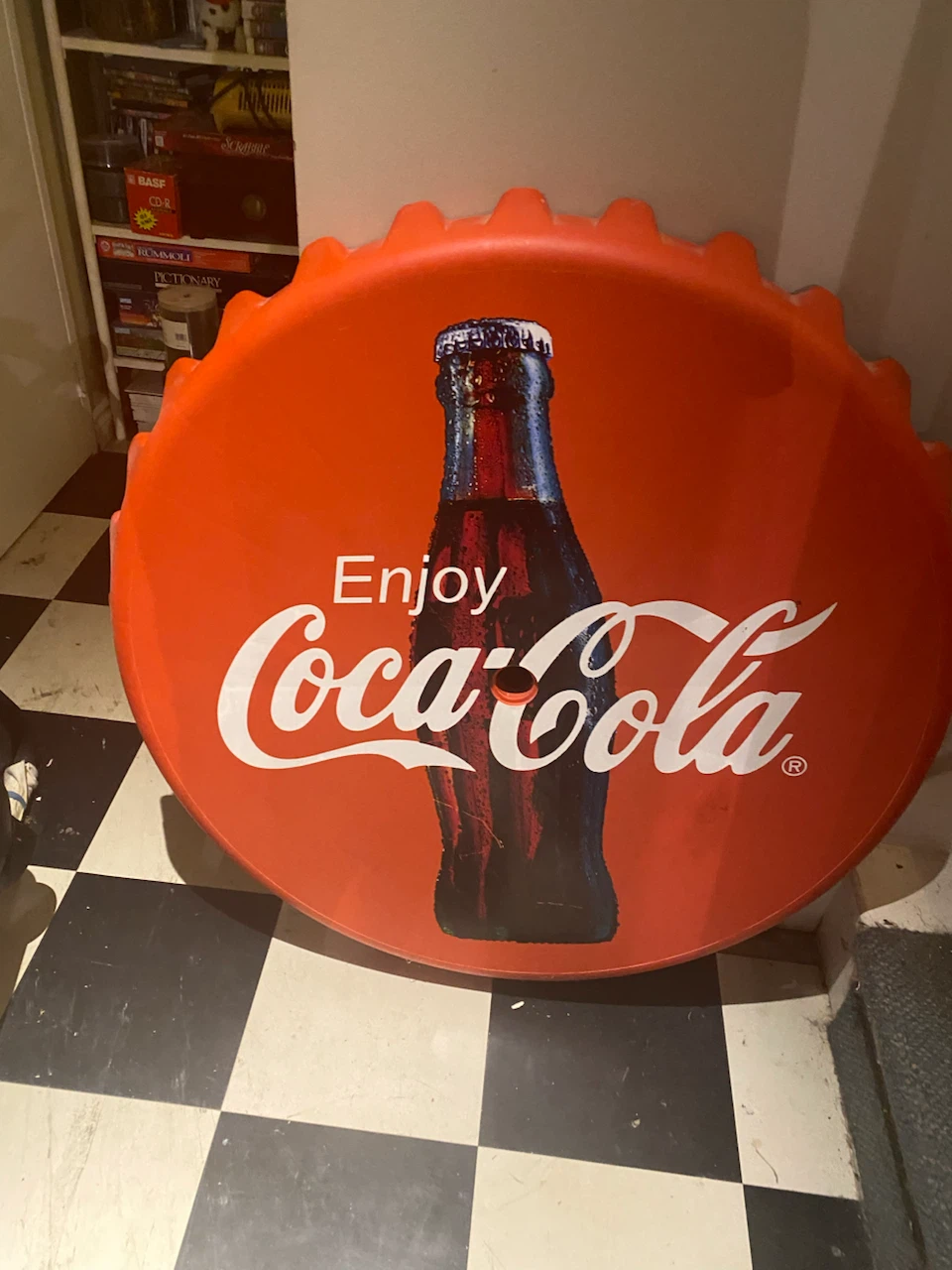 Coke cola table no legs