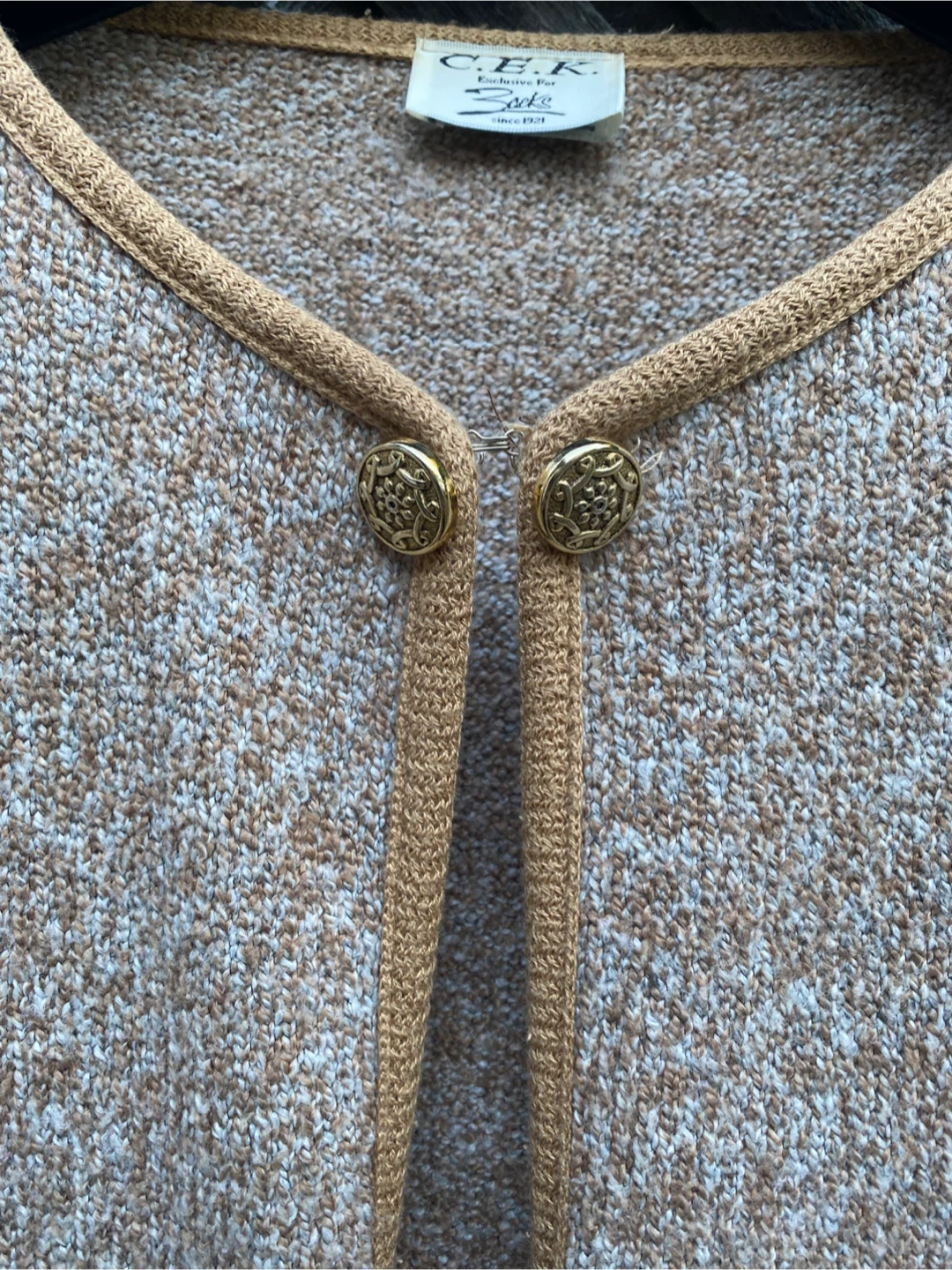 C.E.K. Knit Cardigan, Size L - photo 2
