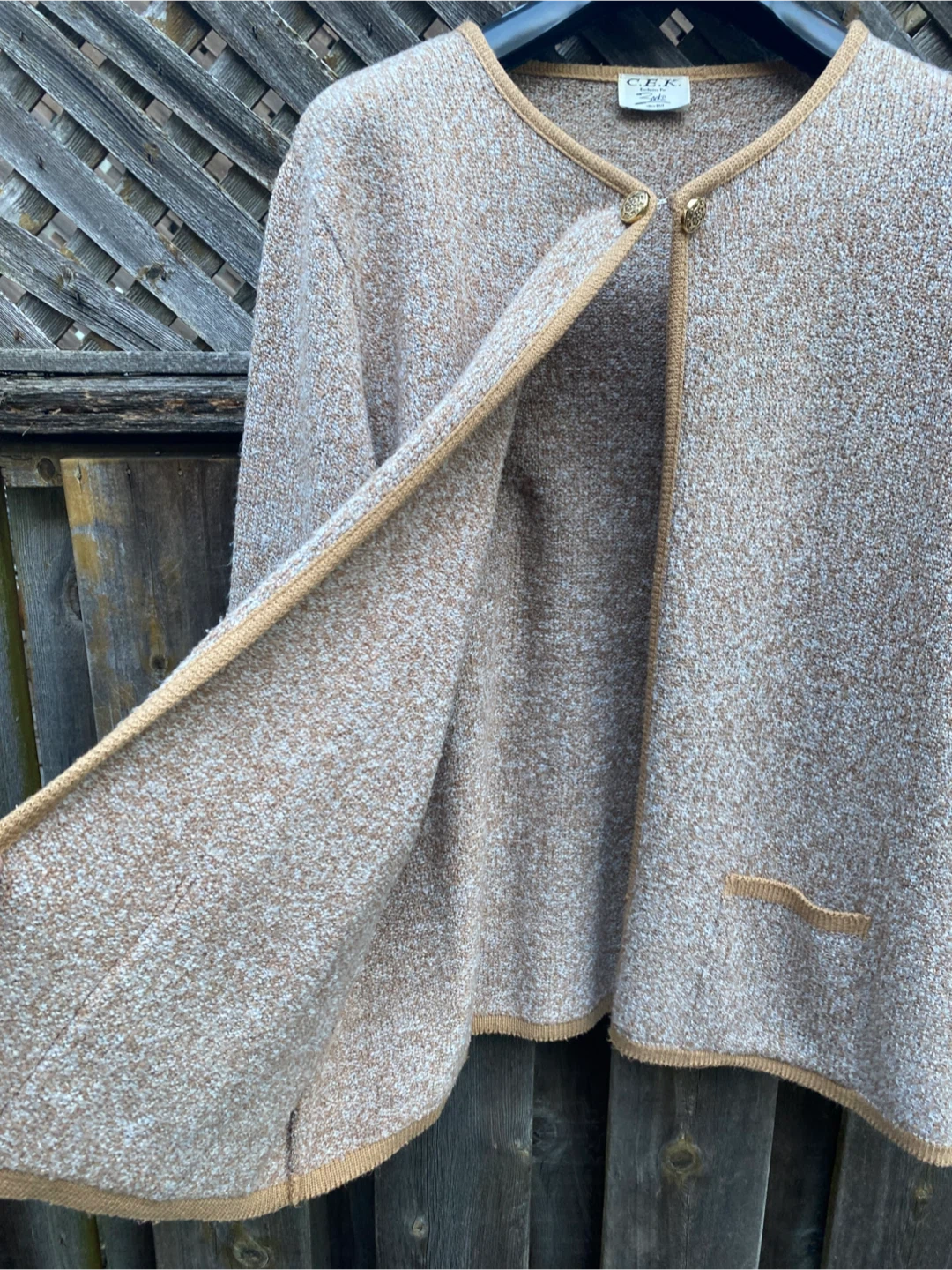 C.E.K. Knit Cardigan, Size L - photo 4