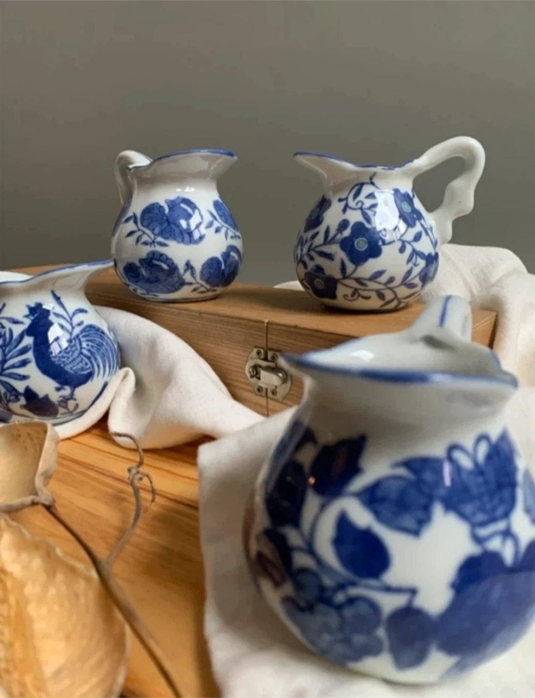 Ceramic Pot Creamers-Set of 4 - photo 2