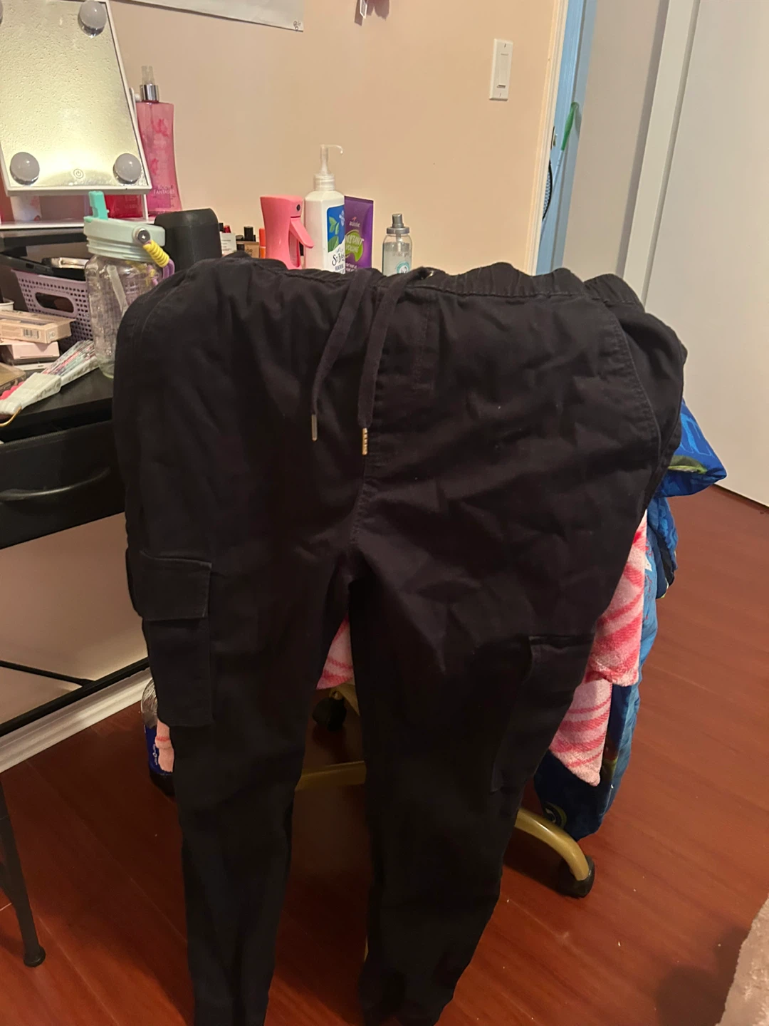 Anko Black Cargo Joggers men’s large