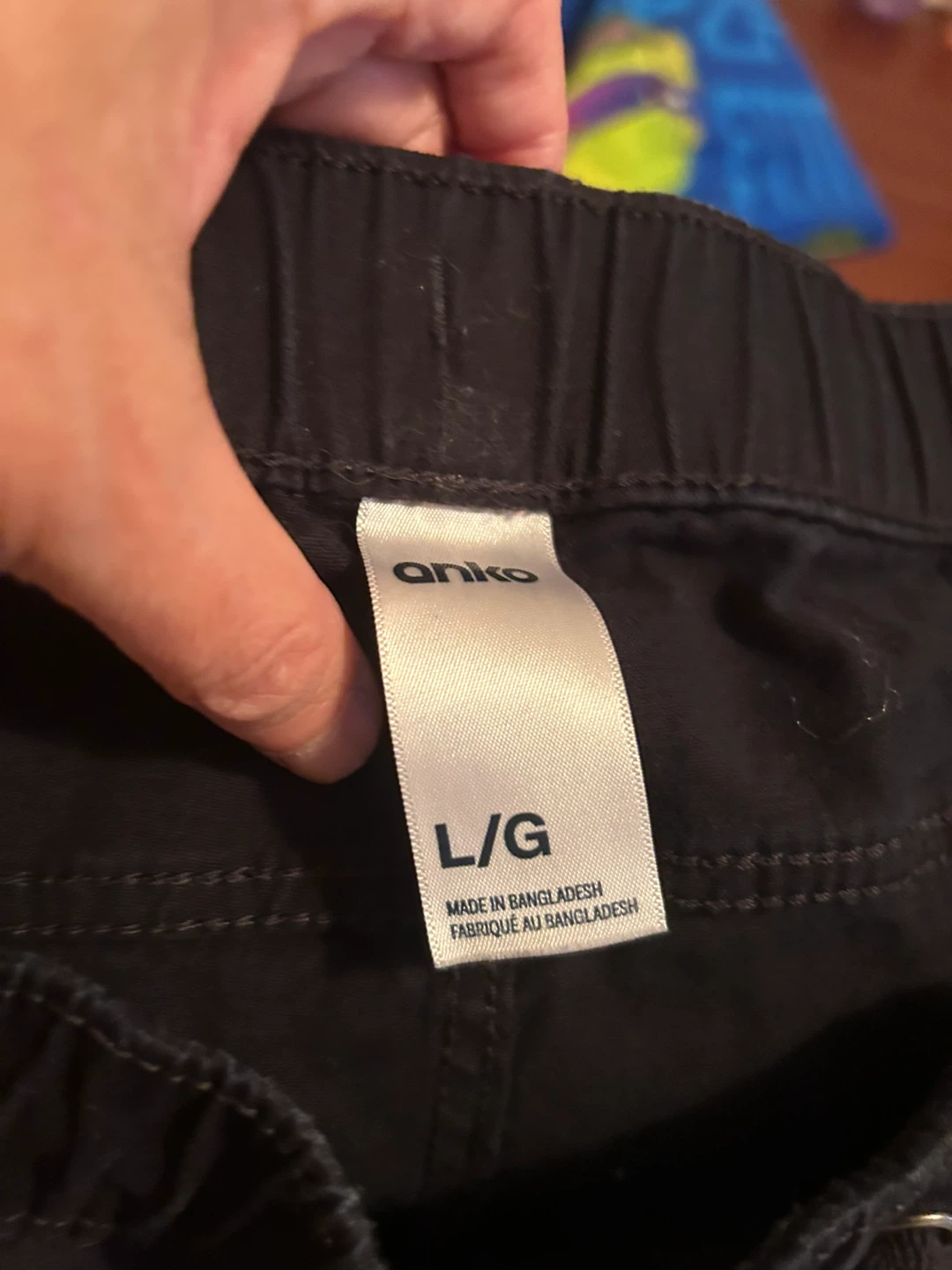 Anko Black Cargo Joggers men’s large - photo 2