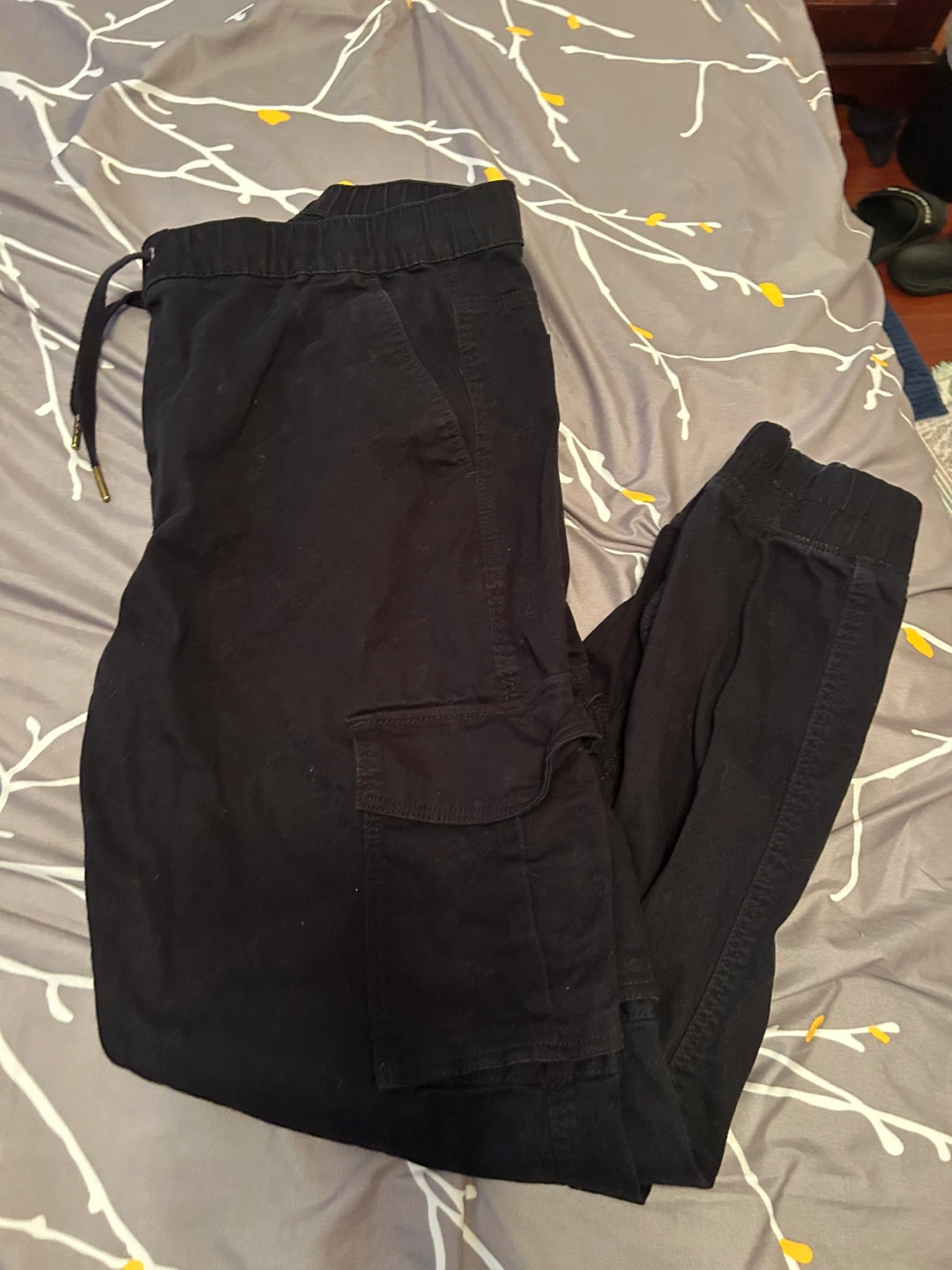 Anko Black Cargo Joggers men’s large - photo 4