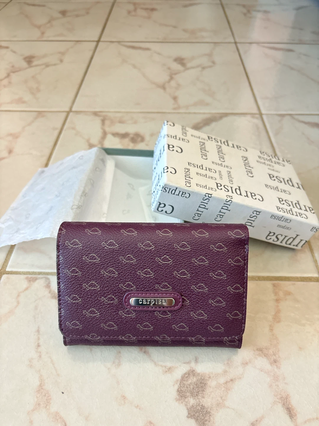 Carpisa Plum Wallet with Box
