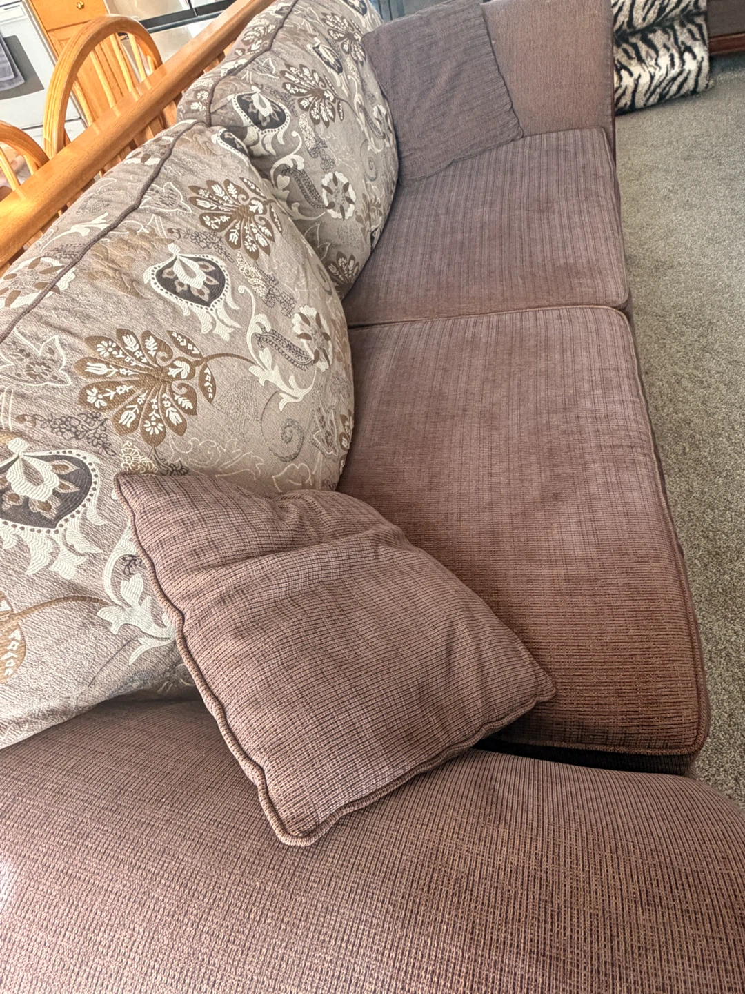 Brown patterned 4 sofa’s - photo 3