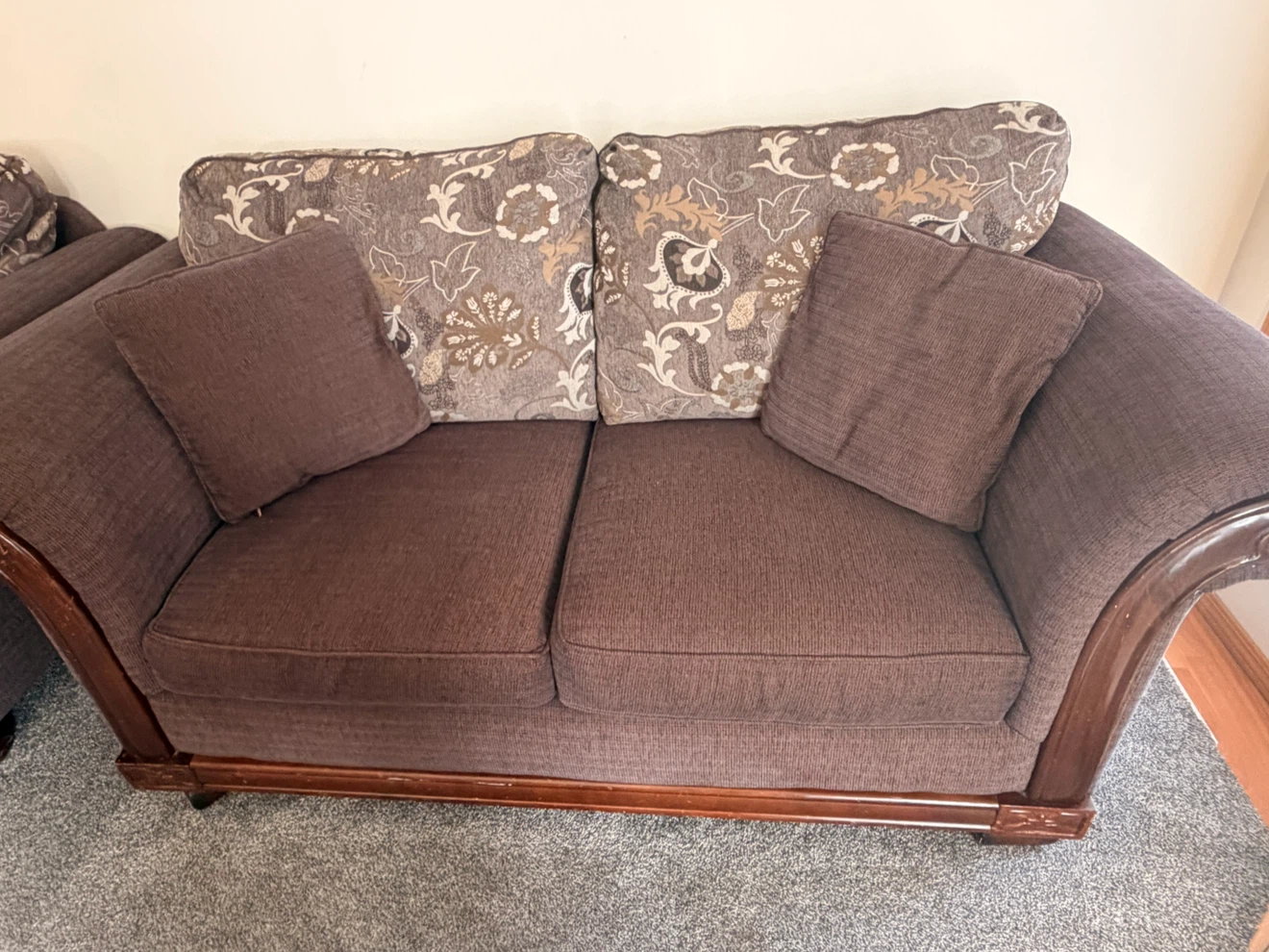 Brown patterned 4 sofa’s - photo 5