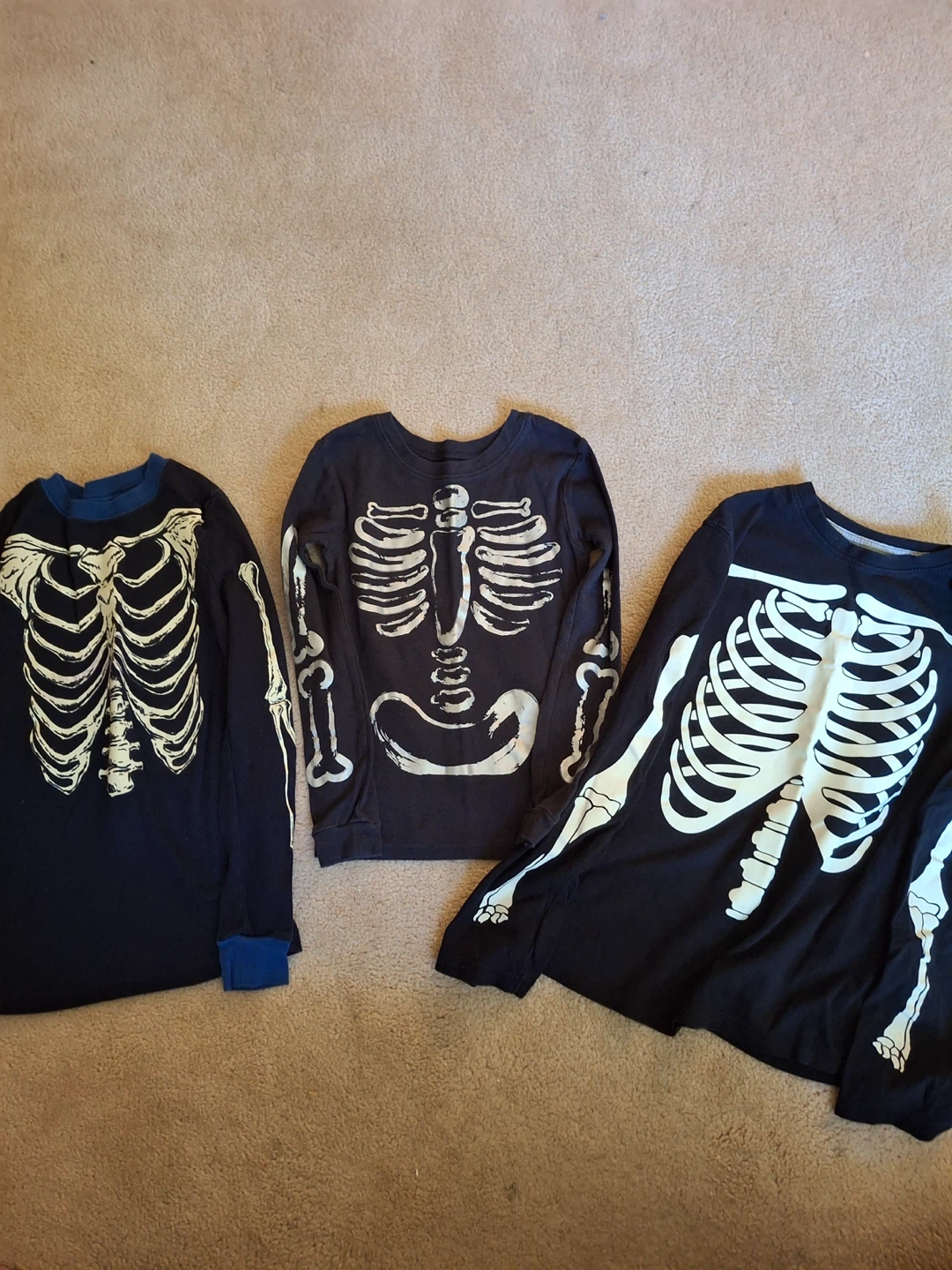 Kids skeleton shirts (priced per item)