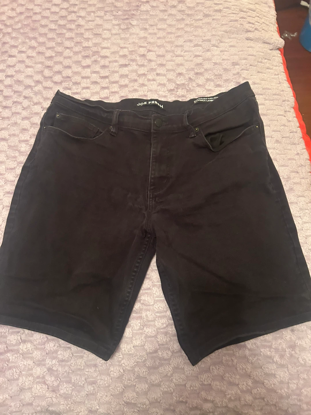 Joe Fresh Black Slim Straight Flex Shorts Size 34