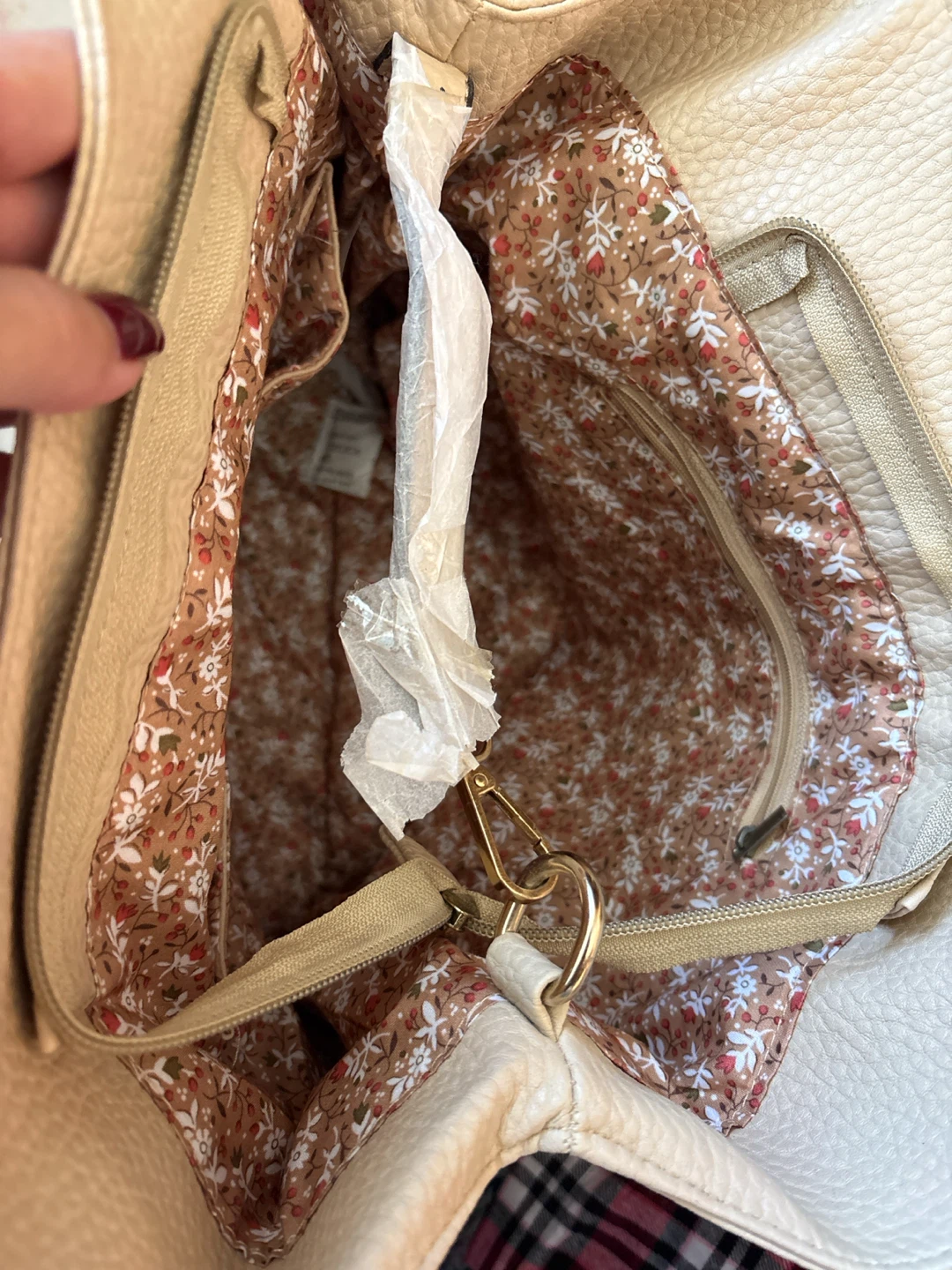 KMQ Collection Beige Handbag - photo 3