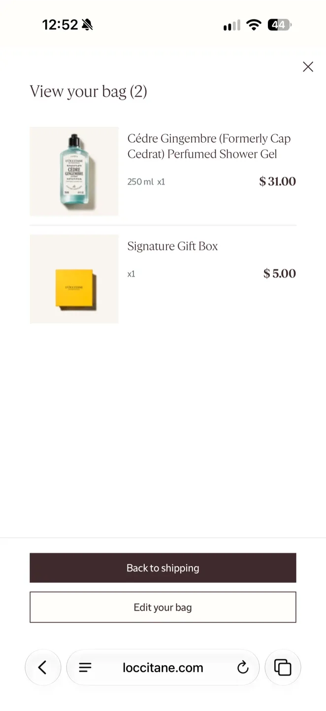 L'Occitane Cèdre Gingembre Shower Gel Gift Box - photo 5