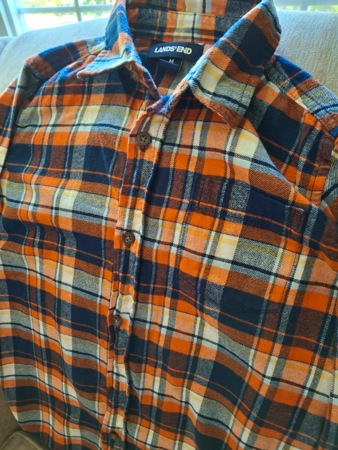 Youth Lands' End flannel shirt - photo 2