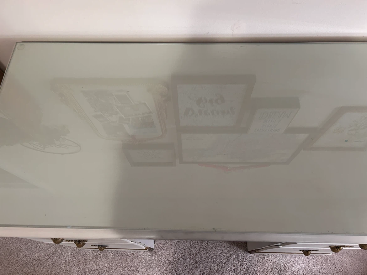 Vintage Painted Wooden Vanity Desk - photo 2