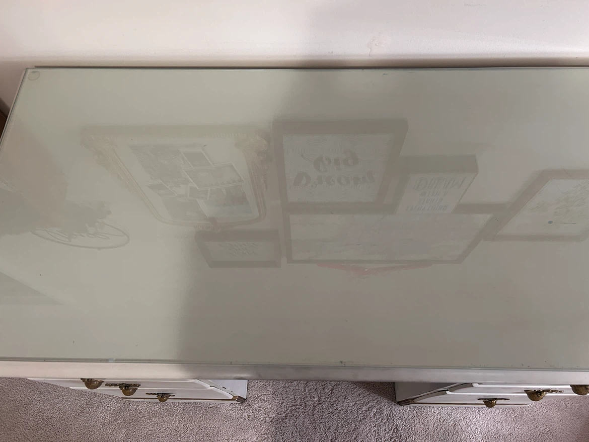 Vintage Painted Wooden Vanity Desk - photo 3