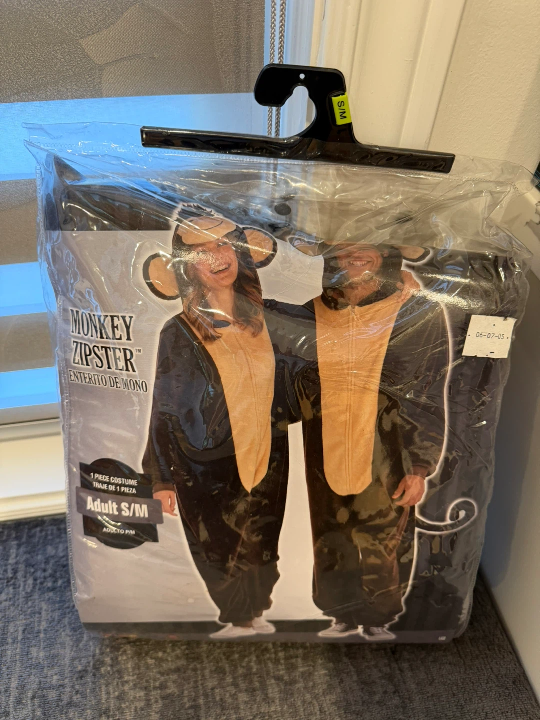 Adult Monkey Zipster Halloween Costume – S/M
