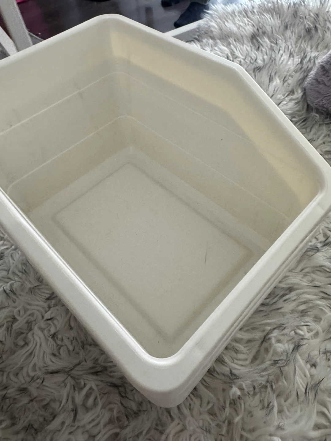 Set of 3 White Plastic Storage Bins - photo 5