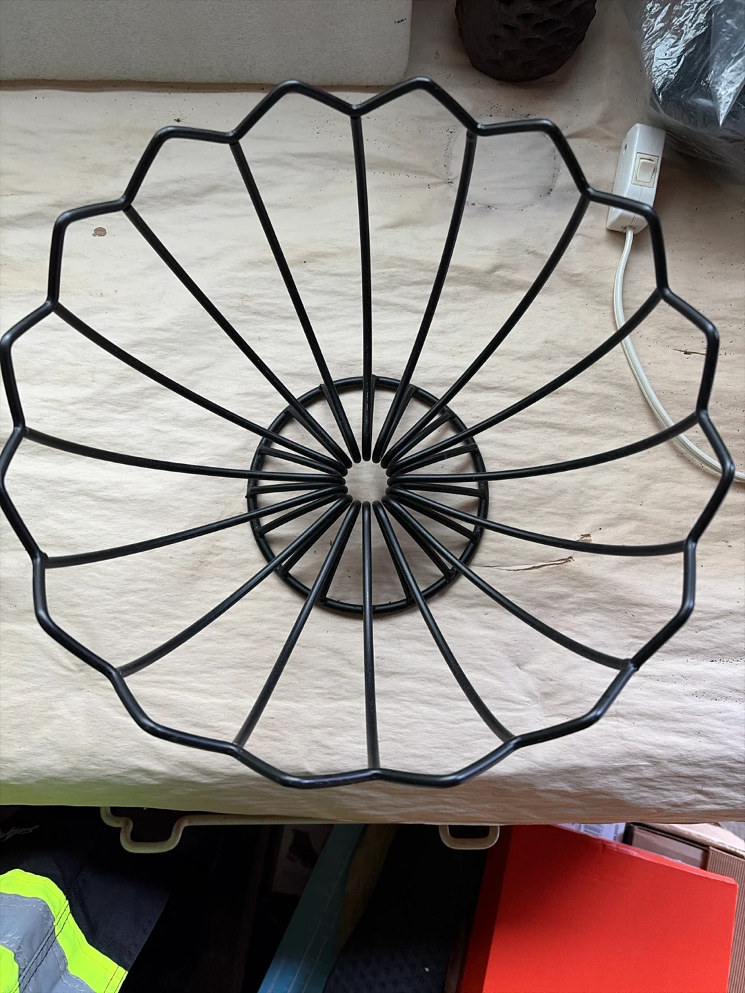 Modern Black Wire Fruit Bowl
