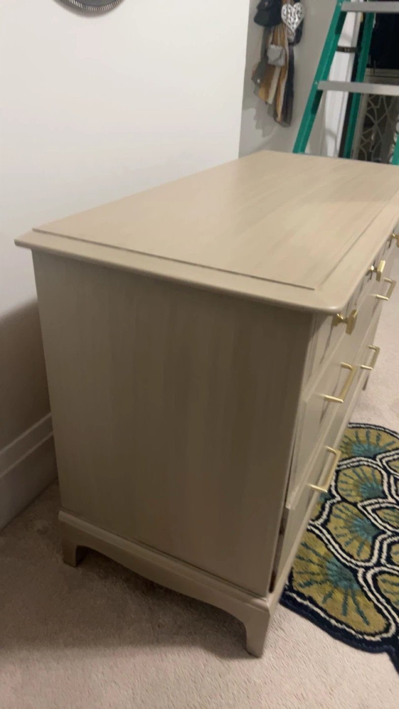 Taupe Dresser with Gold Hardware - photo 3