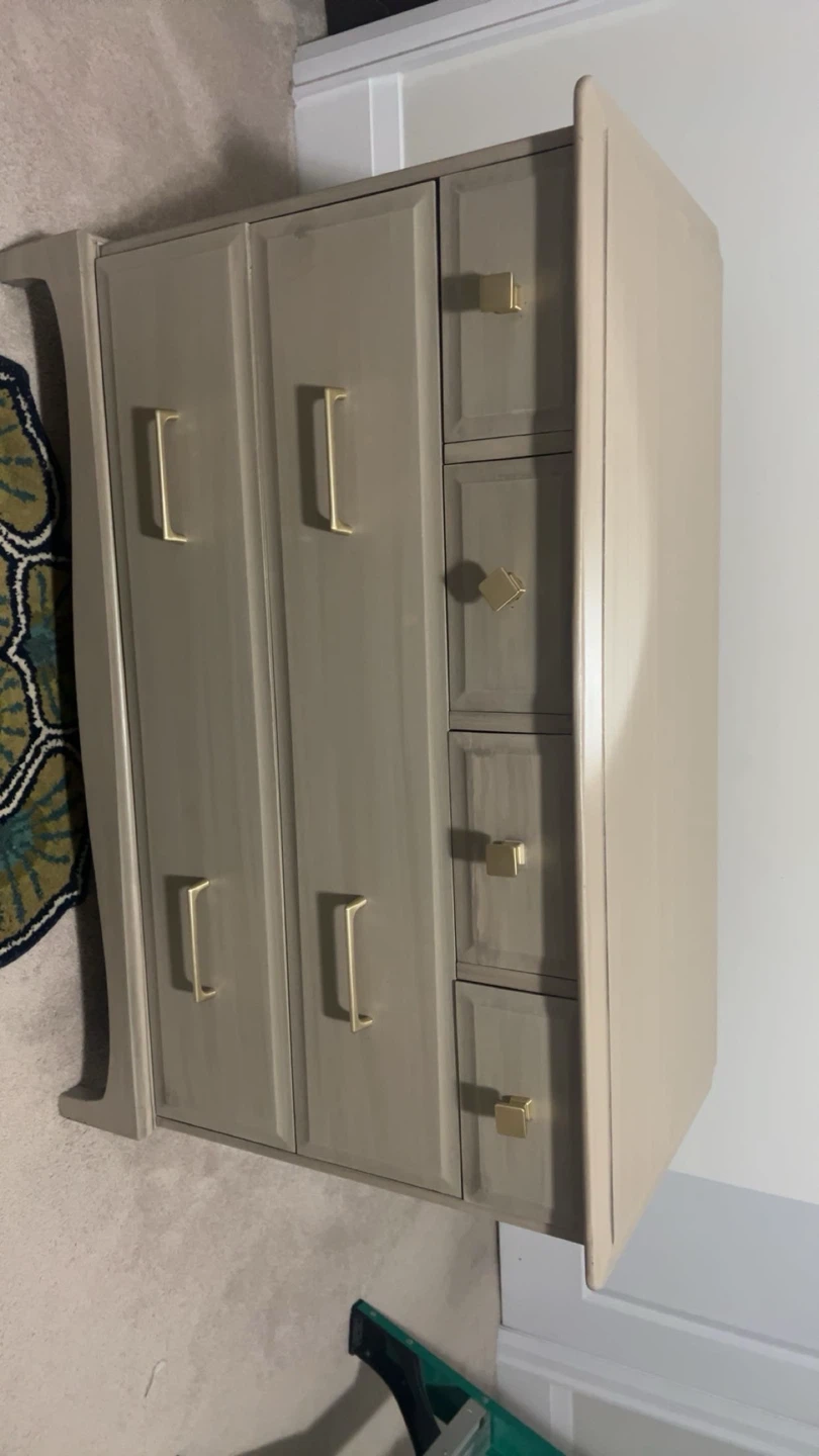Taupe Dresser with Gold Hardware - photo 4
