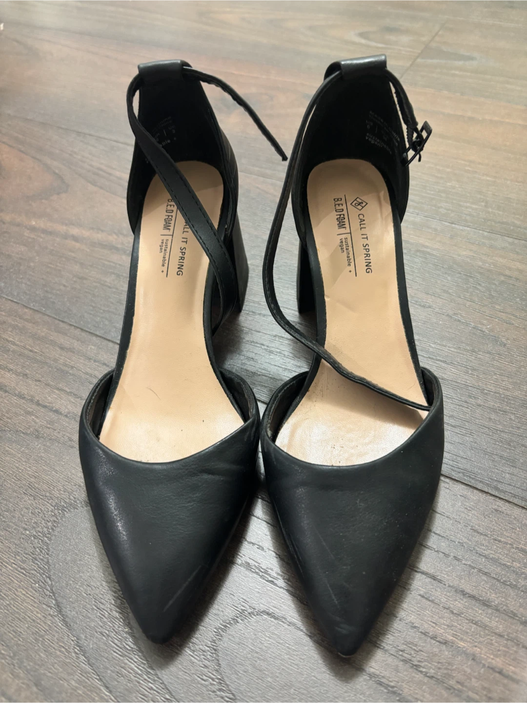 Call It Spring Black Block Heels