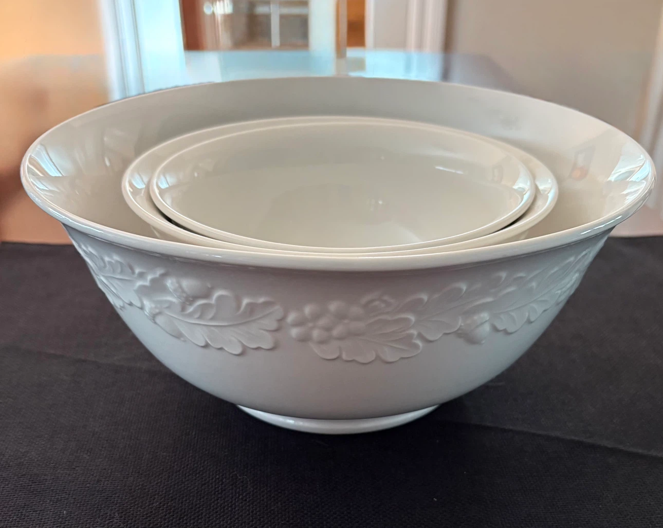 White Porcelain Nesting Bowls - photo 2