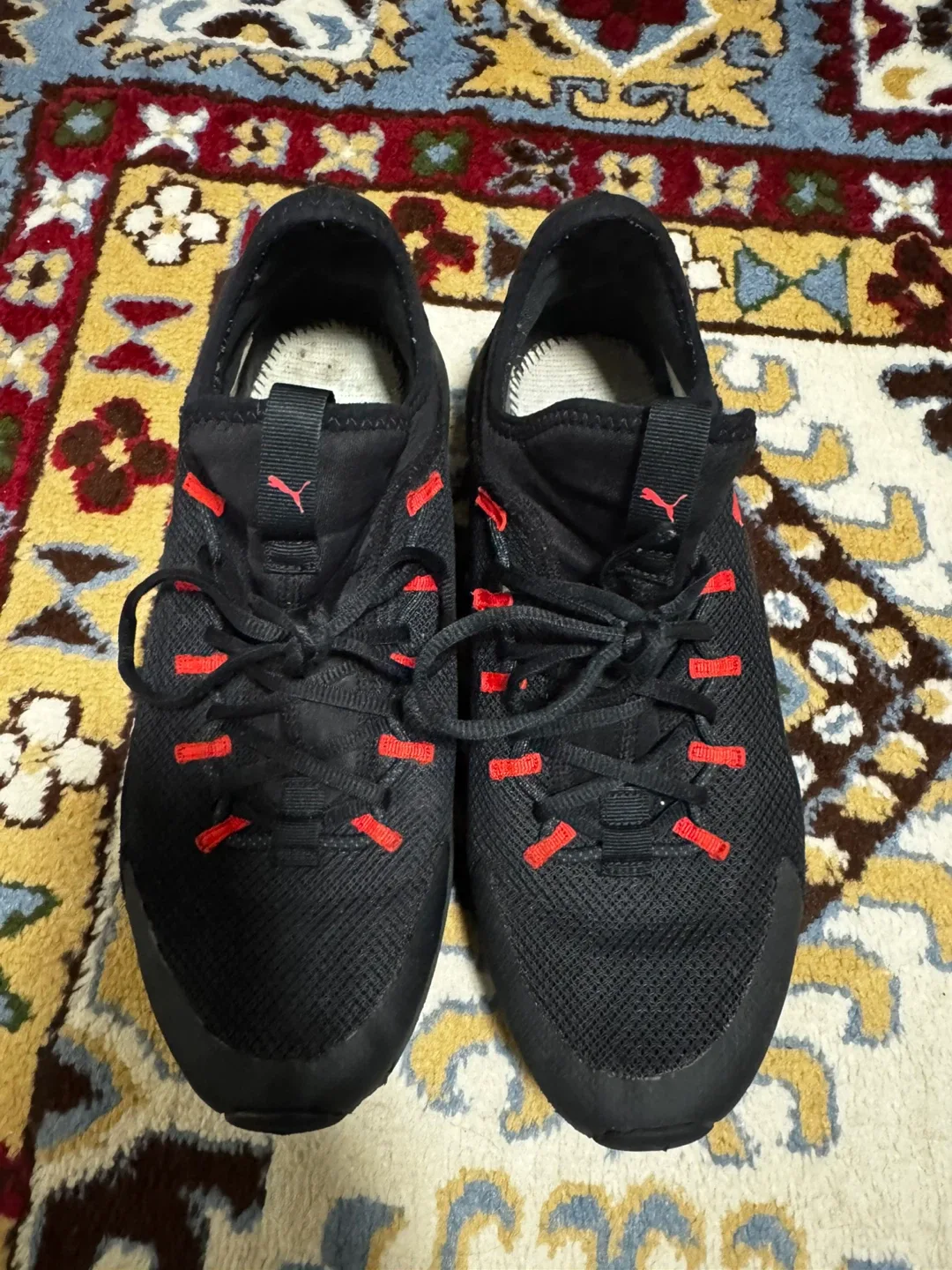 Puma Black and Red Athletic Sneakers - photo 2