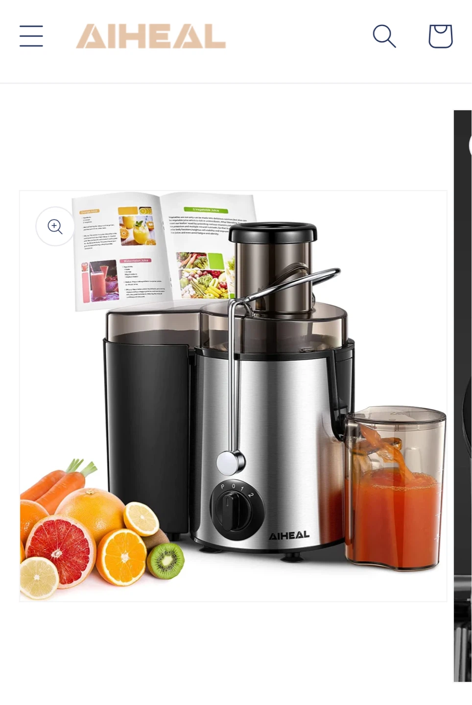 AIHEAL Centrifugal Juicer -Retails over $75 CAD(inc tax)
