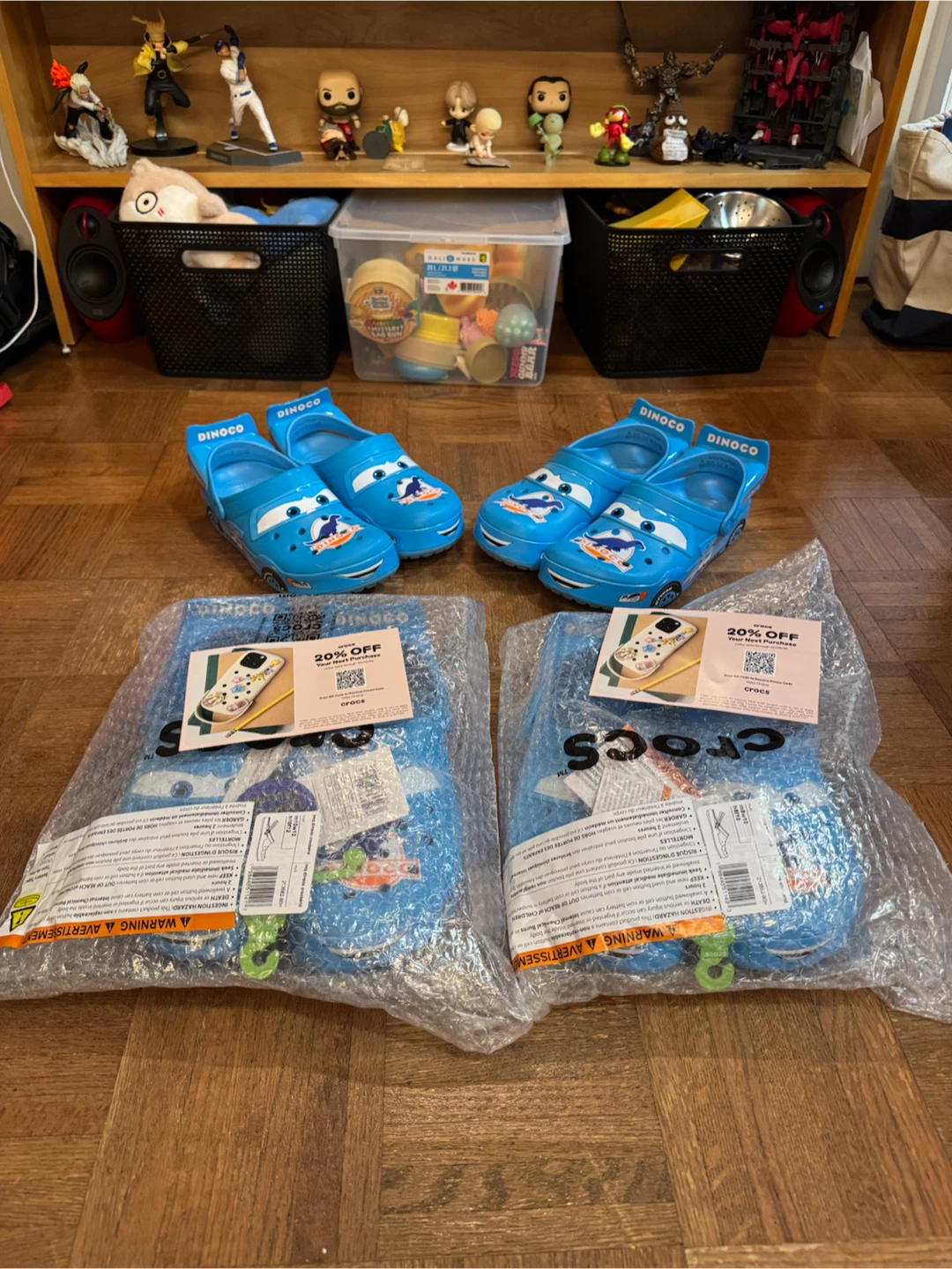 Crocs LMQ Lightning McQueen Dinoco Blue - limited edition