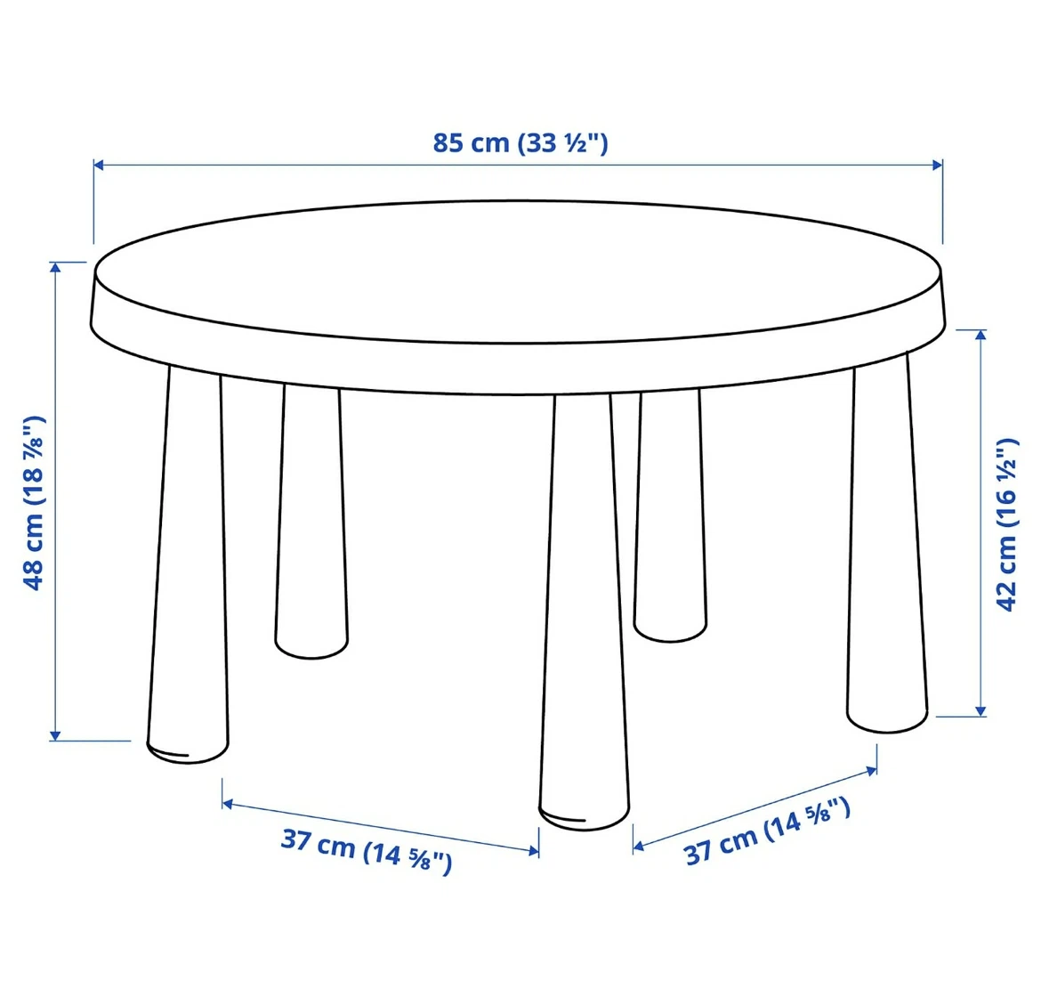 Kids IKEA Mammut Plastic Table and Two Chairs Set - photo 2