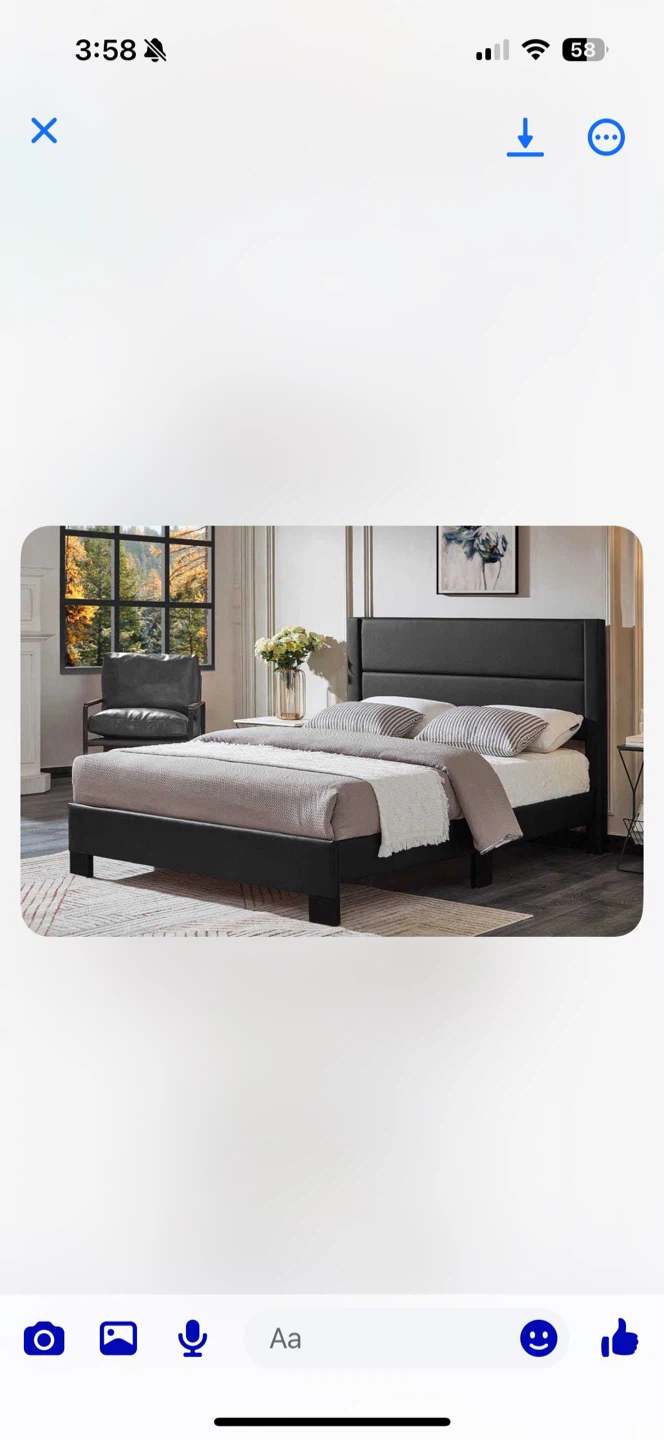 Double Size Upholstered Headboard