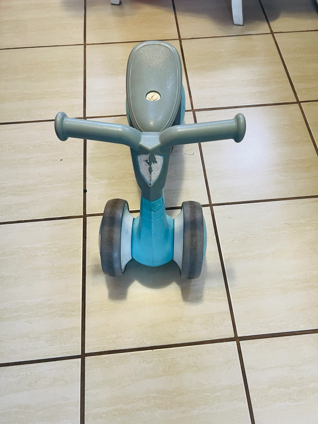 Blue and Grey Toddler Ride-On Balance Bike