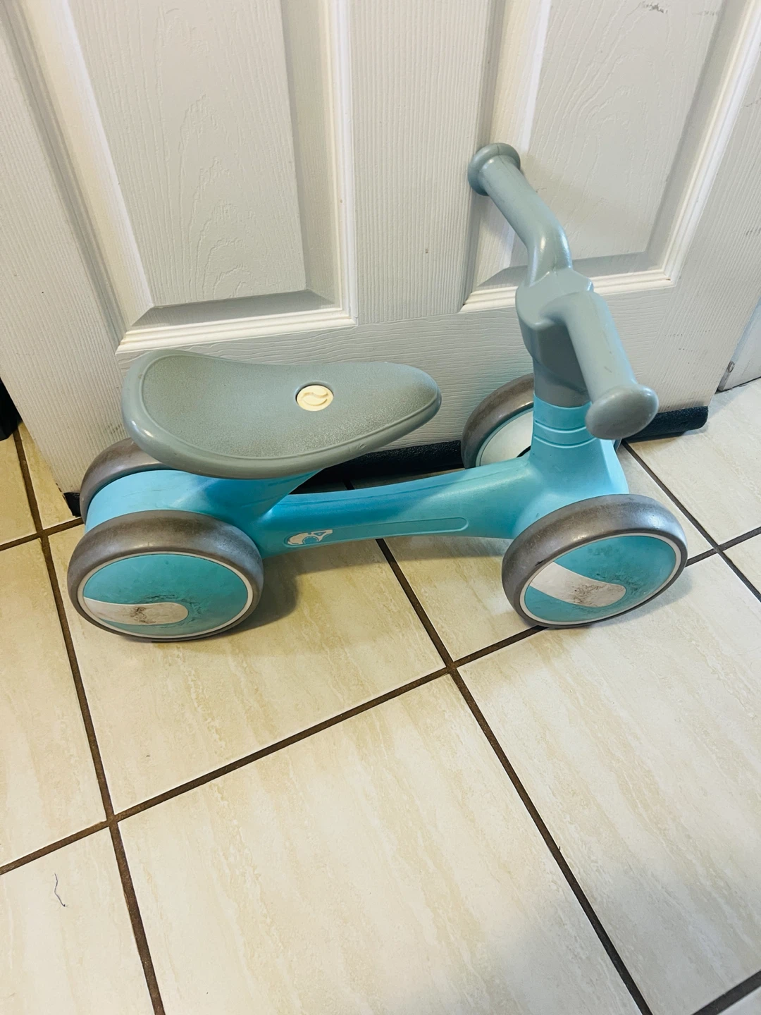 Blue and Grey Toddler Ride-On Balance Bike - photo 2