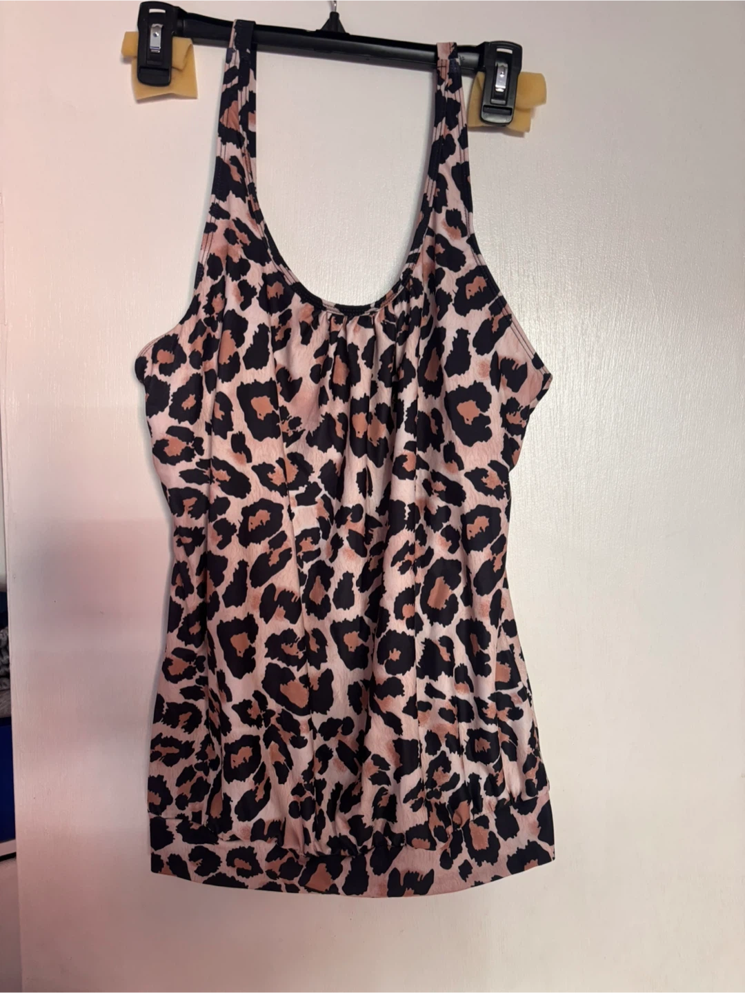 Leopard Print Tankini Top